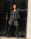 “Nuit Pearl Noir” Tweed shorts