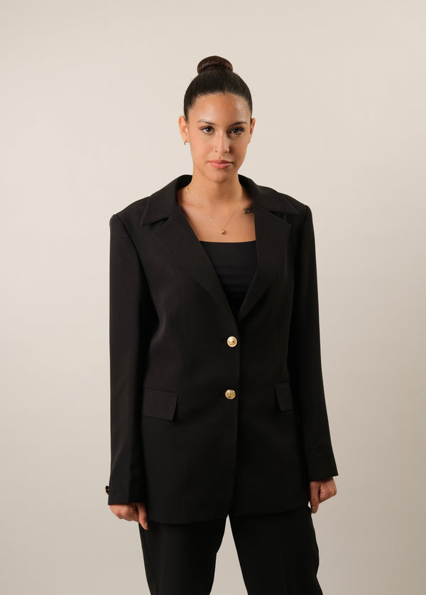 The Elite Noir Blazer -Black
