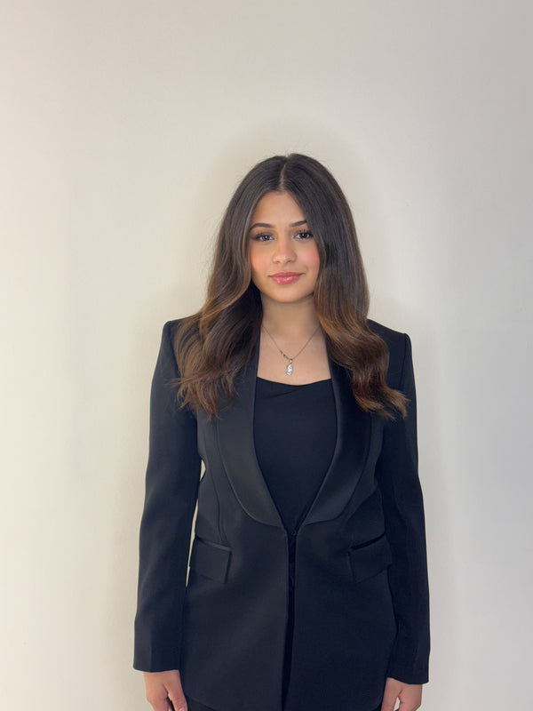 Tailored fit blazer with Satin Lapel