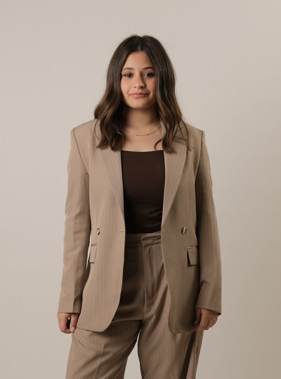The Neo Apex Blazer-Caffe Main image
