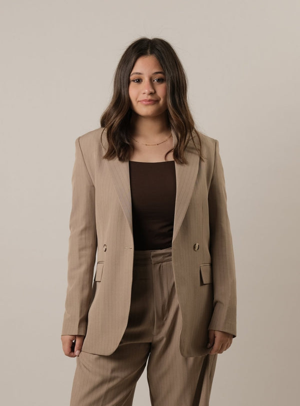 The Neo Apex Blazer-Caffe