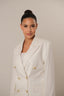 The pearl grace Blazer -White