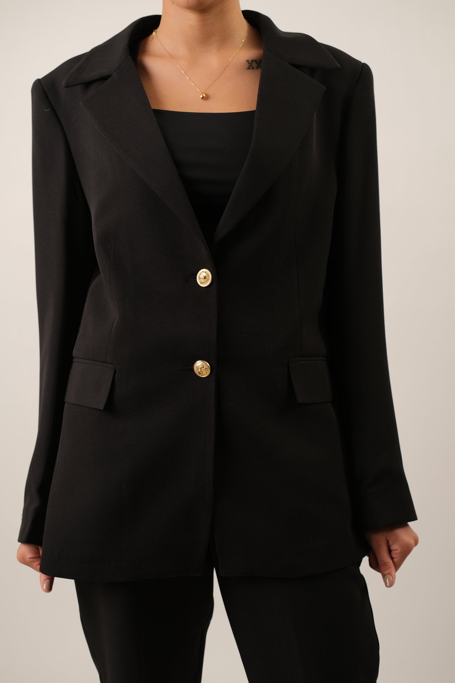 The Elite Noir Blazer -Black Secondary image