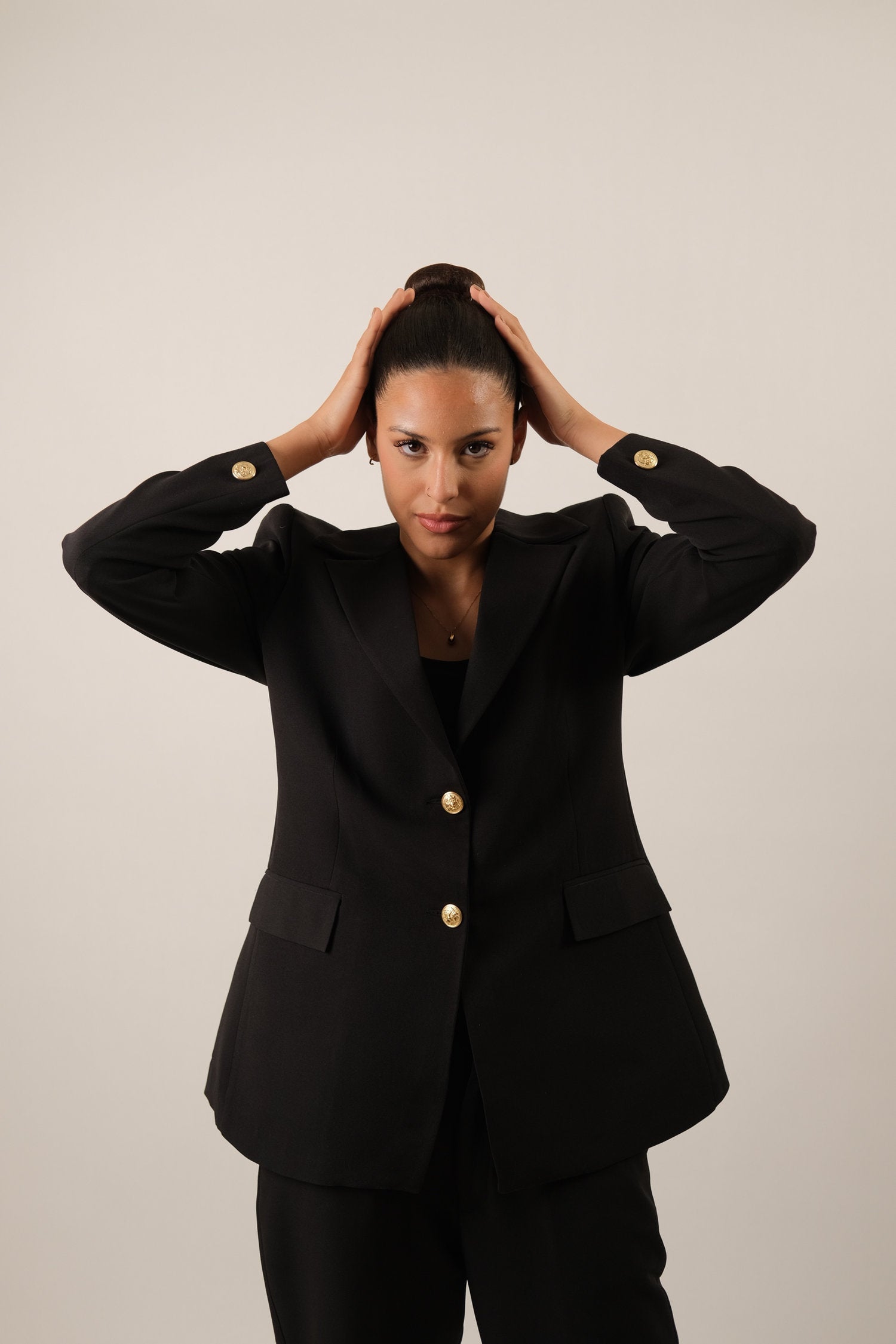 The Elite Noir Blazer -Black Main image