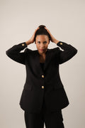 The Elite Noir Blazer -Black