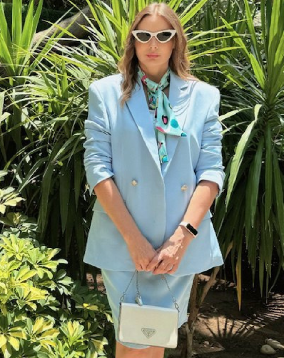 Oversized babyblue Blazer Main image