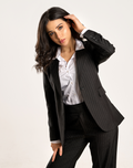 The executive Black Stripped Blazer
