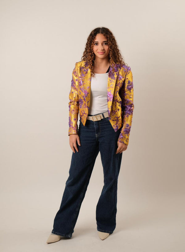 Statement Cropped Oversized Blazer